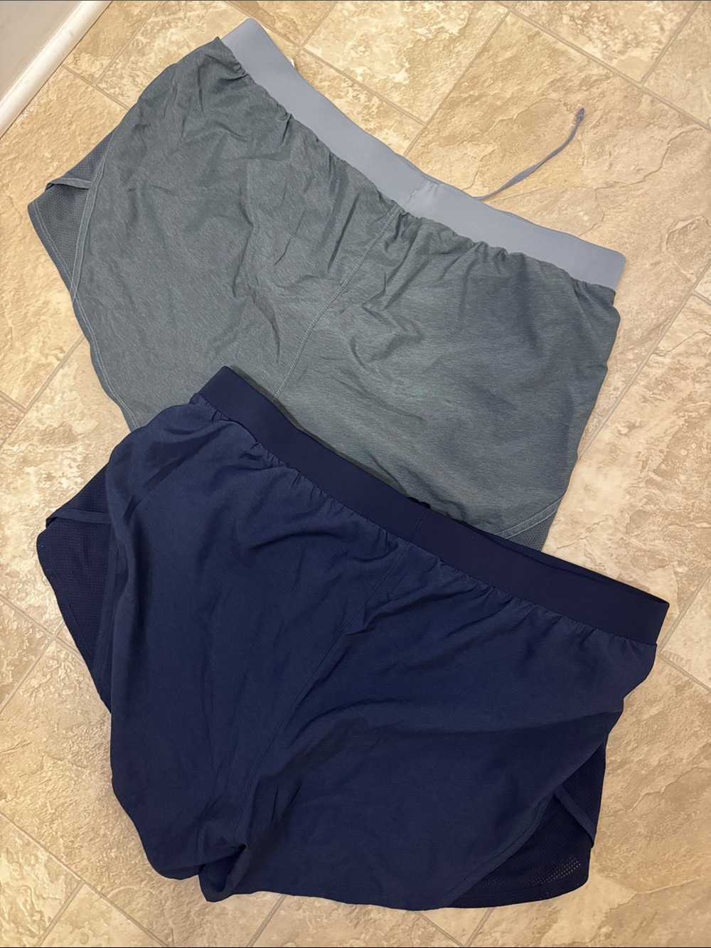 Under Armour Women’s Athletic Shorts - Navy & Gray - Picture 2 of 3